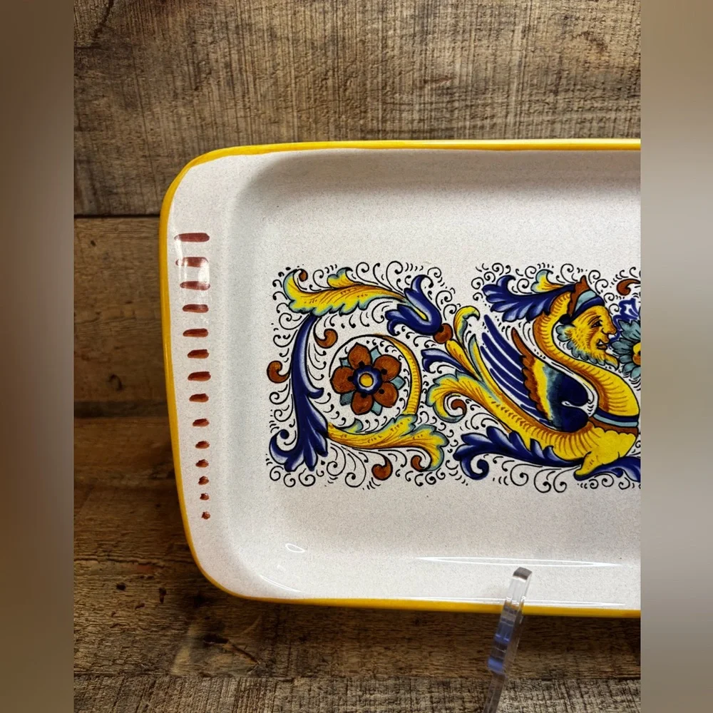 Ceramica Nova Deruta Ceramic Rectangle Serving Tray 16